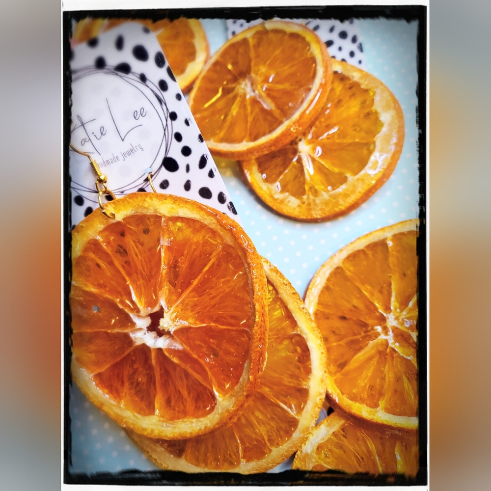 Really Fruit Earrings - Oranges